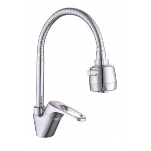 Смеситель для кухни боковой (с гибким изливом) KD-3007-06-32, d35 (без подв.)