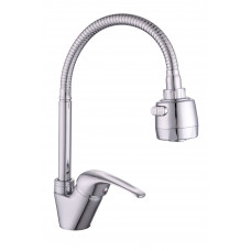 Смеситель для кухни боковой (с гибким изливом) KD-3007-06-39p, d35 (без подв.)