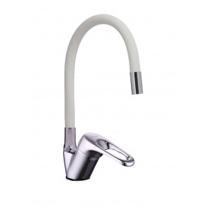 Смеситель для кухни боковой (с гибким изливом) KD-3007-07W-32p, d35 (без подв.)